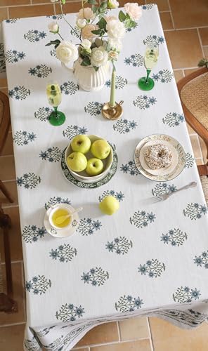 ISAENNE Designer French Elegant Square Large Tablecloth,67"x67" - Image 4