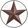JoyEvy 24.5" Red Large Barn Star Wall Decor-Americana Exterior House Decor-Metal Star for Outside Texas Stars Art Rustic Vintage Western Country Home Farmhouse Wall Decoration by JoyEvy