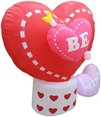 6 Foot Long Animated Valentine's Inflatable Hearts - Heart Rotates - Image 3