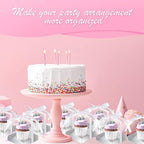 Gerrii 100 Pcs Clear Plastic Individual Cupcake Boxes 3.5" Single Cupcake Containers Transparent Ornament Gift Box with Inserts and Ribbon for Wedding Baby Shower Party Favor (Silver) - Image 4