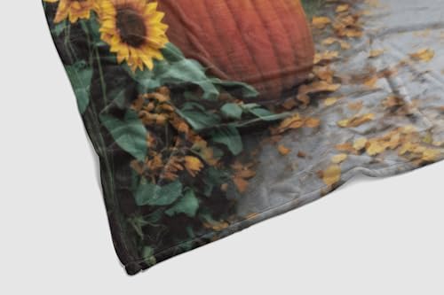 Autumn Country Road Flannel Throw Blanket 80X60in - Image 6
