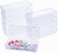 LJY 10 Clear Rectangular Plastic Boxes, 6.1 x 2.6 x 1.2 in for Beads by LJY
