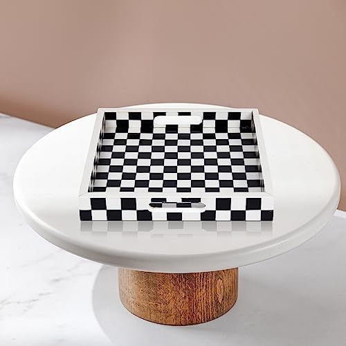 Handicrafts Home Handmade Resin Inlay Decorative Ottoman Serving Tray,12x12 - Image 6