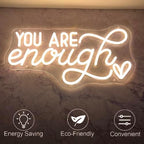 You Are Enough Neon Sign Led Light Sign for Wall Decor - Image 4