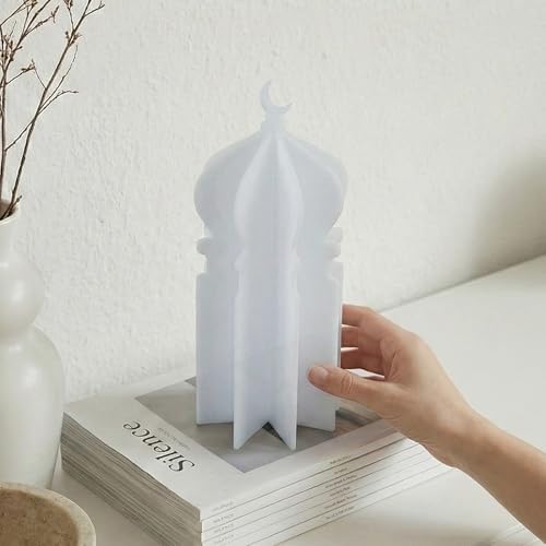 iwa concept Islamic Minaret Table Decor Statue, 3D Acrylic Mosque Sculpture, Modern Minimalist Interlocking Statue for Ramadan, Eid and Muslim Home - Image 7