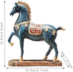 Horse Sculpture Ornament for Living Room and Festive Table Decoration with Seasonal Winter for Desk and Bookcase - Image 3