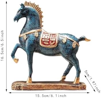 Horse Sculpture Ornament for Living Room and Festive Table Decoration with Seasonal Winter for Desk and Bookcase - Image 3