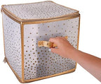 Simplify 64 Count Ornament Storage Box | Plastic | Decorative Organizer | Storage Bin | Gold | L12 x W12 x H12 (Pack of 2) - Image 6