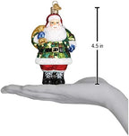 Old World Christmas Ornaments: Assortment of Santas Glass Blown Ornaments for Christmas Tree, Camo Santa - Image 5