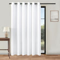 KOUFALL Extra 84 Inch Wide White Curtains for Living Room, 84 Inches Long Room Darkening Semi Blackout Grommet Thermal Insulated Bedroom Curtains Drapes 84 Inch Length 1 Panel by KOUFALL