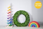 Preserved Boxwood Wreath 22 Inch Extra Large – Real Greenery Spring Summer & Year-Round Indoor Décor, Farmhouse Wall Door & Mantel, Fade-Resistant - Image 2