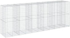 vidaXL Gabion Basket with Cover 550 x 100 x 200 cm in Galvanised Iron by vidaXL