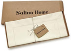 Solino Home Cotton Linen Dining Table Runner Ivory Hemstitch, 14 x 144 in - Image 4