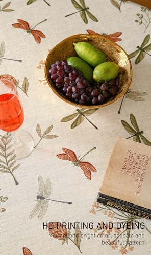 ISAENNE Designer Round Elegant Classic Tablecloth,Diameter 67" - Image 3