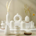 Small White Ceramic Vase Set of 10 Ceramic Bud Vases in Bulk Farmhouse Vase by VIVIRENOIR