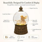 Cat Memorial Gifts for Loss of Cat Sympathy Gift, Snow Globe with Auto Swirling Glitter & 6H Timer, Battery or USB Powered, Cat Remembrance Gifts for Home Decor - Image 5