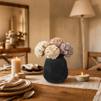 Ceramic Flower Vase Home Decor 7 Inch Rustic Farmhouse Pottery Flower Vase - Image 4