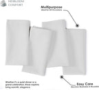 White Cloth Dinner Napkins 17x17 Inch - 100% Cotton, Absorbent, Soft, Washable - 12 Pack - Hotel Quality Table Napkin for Dinner, Baby Showers, Weddings, Christmas, Spring, Easter - Image 2