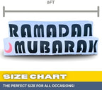 6FT Ramadan Inflatable Just Ramadan Mubarak! - Islamic Ramadan Decor for Outdoor Front/Back Lawns, Built-in LED Lights and Fan to Blow Up with Air, Iftar/Eid Gift - Image 5