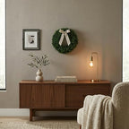 Pure Garden Round Boxwood Wreath for Front Door, Green, 16.5” - Image 7
