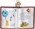 Old World Christmas Winnie the Pooh Book Glass Blown Ornament for Christmas Tree, Handcrafted Holiday Decoration, Winnie the Pooh Collection by Old+World+Christmas