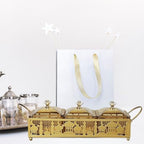 Ramadan Trays with Lid Metal Gold Eid Mubarak Serving Tray Ramadan Decorations Eid Party Food Storage Container for Cookie Candy Pastry Dessert - Image 7