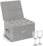 Kukikan Wine Glass Storage Holder, Hard Shell, 1 Pack for 12 Glassware by KUKIKAN