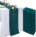 12 Pack Teal Cheesecloth Table Runner 23 x 120 Inch 10Ft by Pepmily