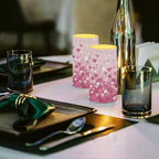 Valentines Day Flameless Candles with Remote and Timer LED Candles Flickering Battery Operated Fake Candle for Home Bedroom Living Room Dining Room Table Decor Set of 2 Pink Heart - Image 5
