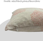 Decorative Pillow Cover French Country Pillow Cover Cottage Decor Floral Block Print, Farmhouse Decorative Cushion Cover, Spring Pillow Cover Line and Loop (Blush Pink) - Image 4