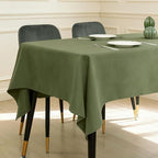 BALCONY & FALCON Rectangle Table Cloth Waterproof Moss Green 57"x118" by BALCONYFALCON