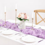 Lilac Purple Cheesecloth Table Runner Fall Wedding Party Decor 10ft, 8 Pack - Image 5