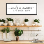 YWJKWLGS Kitchen Signs Wall Decor Art Meals and Memories Are Made Here Sign - Image 6