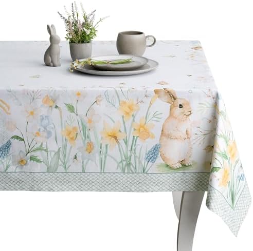 Maison d' Hermine Table Cloth Rectangle Table Reusable 100% Cotton 70"x108" by MaisondHermine