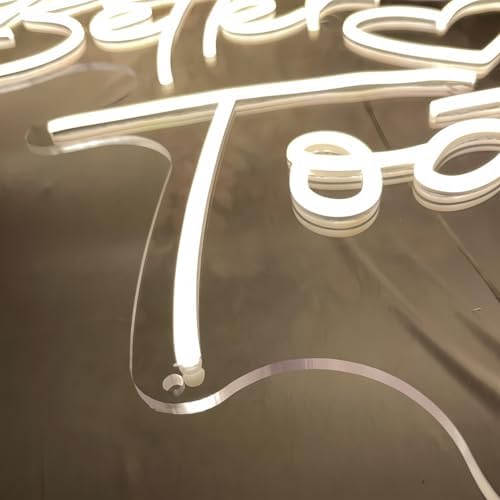 Better Together LED Neon Sign Transparent Acrylic Light Decor for Wedding Birthday Party Wall Home Bedroom Room Art Decoration with USB Light Modulator 5V - Image 6
