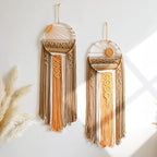 Artilady 2 Pack Macrame Hanging Tapestry Sun Wall Decor, Boho Dream Catcher by Artilady
