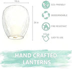 Paper Lanterns 20Pcs Set, Including Hanging Rectangular, Suitable for Home Decor, Birthday Parties, Weddings, Christmas, Easter, New Year’s Celebrations, Sky Lanterns to Release in Sky.（Colorful） - Image 6