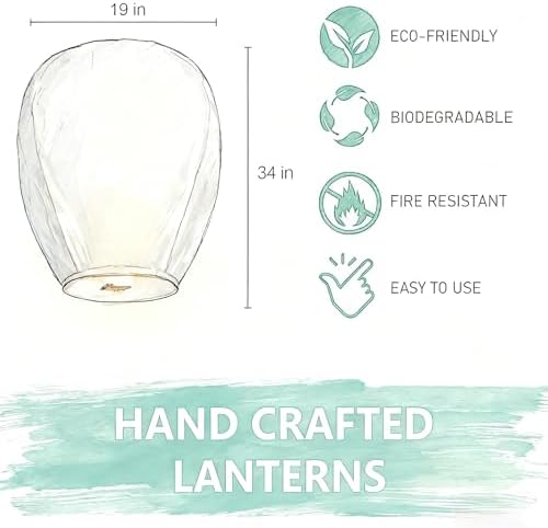 Paper Lanterns 20Pcs Set, Including Hanging Rectangular, Suitable for Home Decor, Birthday Parties, Weddings, Christmas, Easter, New Year’s Celebrations, Sky Lanterns to Release in Sky.（Colorful） - Image 6