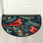 Half Round Door Mat Absorbent Door Mats Indoor, Cardinal Birds Leaf Welcome Mats Outdoor Doormats for Outdoor, Entrance, Home, Entryway Rug Non-Slip 24" x 36" - Image 7