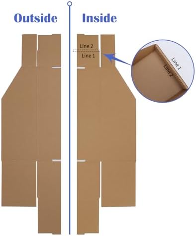 EXYGLO Cardboard Storage Bins 35 Pack, 12x6x4.5 Inch Cardboard Boxes, Corrugated Organizer Bins for Pantry, Shelves, Garage, Office, Shop, Brown - Image 4