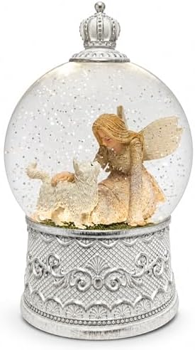 Cat Memorial Gifts for Loss of Cat Sympathy Gift, Snow Globe with Auto Swirling Glitter & 6H Timer, Battery or USB Powered, Cat Remembrance Gifts for Home Decor by COZYPAVILION