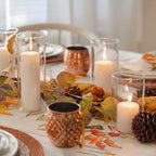 6 Pcs Hurricane Glass Candle Holders for Pillar Candle Clear Cylinder Vases - Image 4