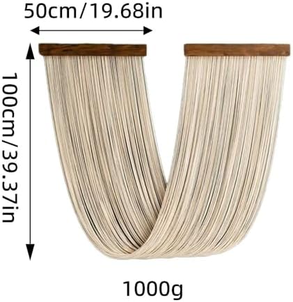 SlenyuBridal Tie-Dye Macrame Wall Hanging Large Dip Dye Yarn Tapestry Home Boho Wall Decor Ombre Wall Art Headboard Bedroom Living Room Apartment - Image 5
