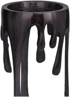 CosmoLiving by Cosmopolitan Aluminum Metal Decorative Candle Holder Pillar Candle Stand with Dripping Melting Designed Legs, Set of 3 Candlestick Holder 12", 10", 8"H, Black - Image 4