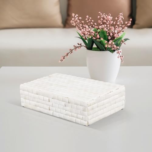 Handicrafts Home Decorative Box 8x6 – Photo Storage Box, Jewelry Organizer, Modern Decorative Storage Box with Lid, Bohemian Table Décor, Vintage Keepsake Box for Shelf or Coffee Table Décor - Image 6
