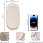 Koville Natural Marble Tray for Bathroom, Vanity Decorative Marble Trays for Countertop Organizer, Catchall Trays for Perfume, Candles, Jewelry, Stone Tray for Decor(Moca Crema Yellow) - Image 2