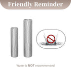 Sziqiqi Silver Tall Floor Vase, Metal Cylinder Vases for Home Decor, 2Pcs - Image 6