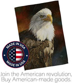 Portrait of an Eagle Garden Flag - Set with Stand Animals Wildlife Outdoor Deer Bear Wolf Pet Nature Farm Animal Creature - House Banner Small Yard Gift Double-Sided Made In USA 13 X 18.5 - Image 5