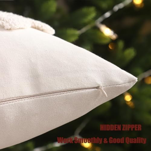 Christmas Deer Throw Pillow Cover 18 x 18 Set of 2 - Image 3