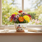 Terracotta Pots, 8+6 Inch Plant Pots, 2 Pcs with Drainage Holes - Image 4